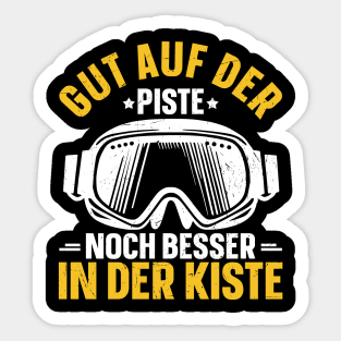 Skilehrer Wintersport Skihelm Skibrille Skiurlaub Skifahrer Sticker